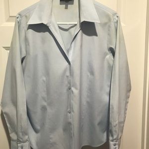 Jones New York blue long-sleeved dress shirt